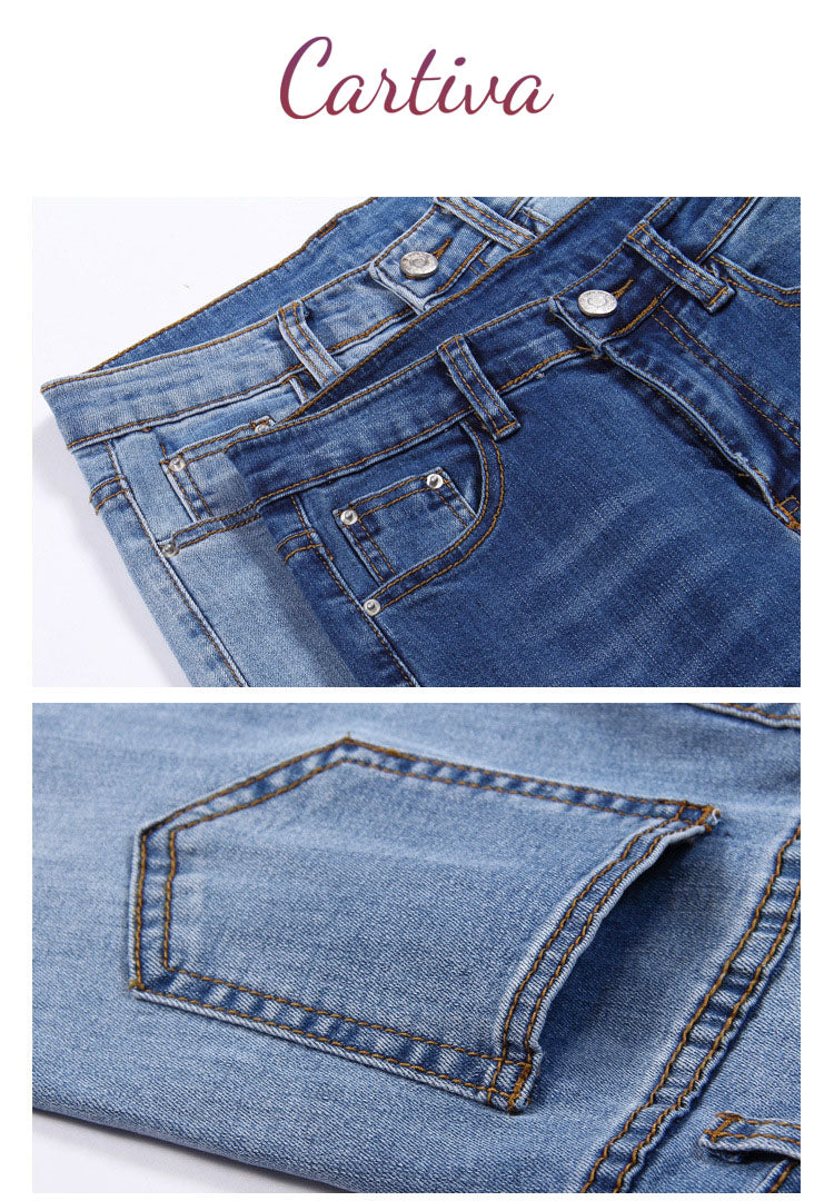 Women’s High-Waist Korean Jeans